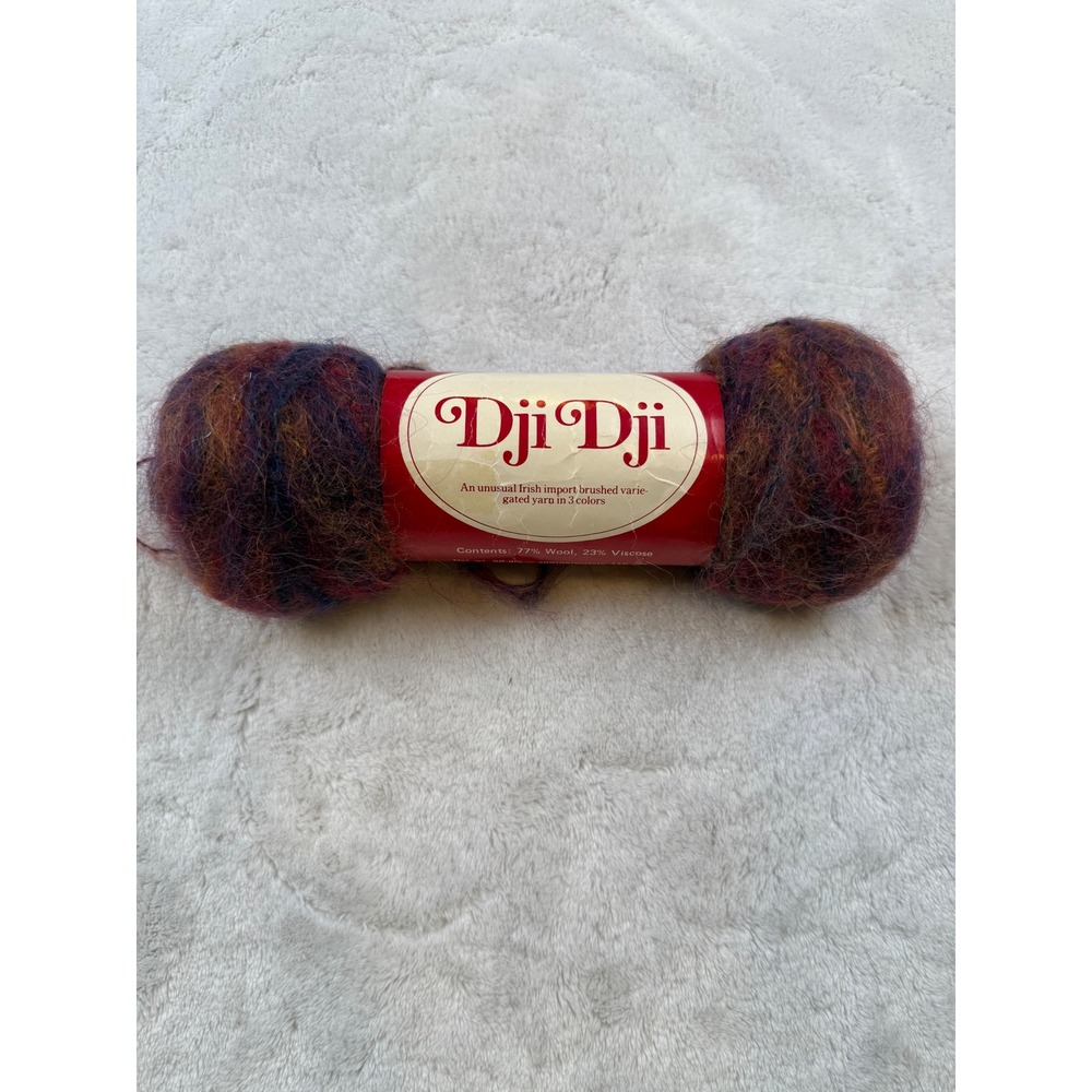Dji Dji Brushed Variegated Yarn 77 Wool 23 Viscose 50g 110yds Color 8204 Lot 310